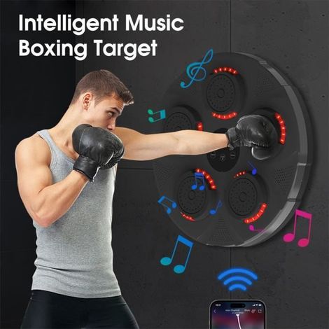 Machine de boxe - MOOHOP - Bluetooth - Polyuréthane - Noir - Pour adultes (1/4)