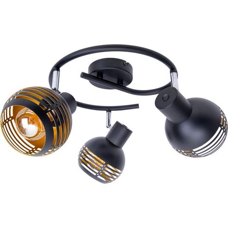 Naeve CASCO Spots de plafond en grappe noirs 3xE27 (1/5)