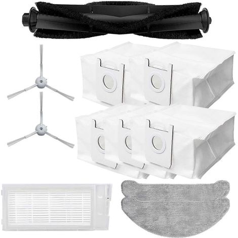 Filtre HEPA, brosses latérales, chiffon de nettoyage et sacs à poussière pour robot Xclea H30 Plus (1/5)