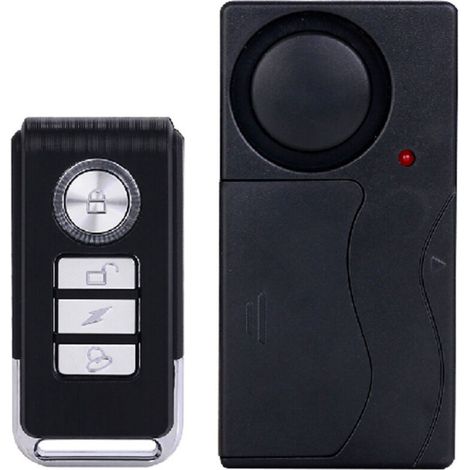 Alarme de Moto de Vélo Anti-vol 105dB, Alarme de Capteur de Mouvement de Vibration de Sécurité sans Fil avec Télécommande pour Fenêtre de Porte de Véhicules de Voiture de Vélo (1/3)