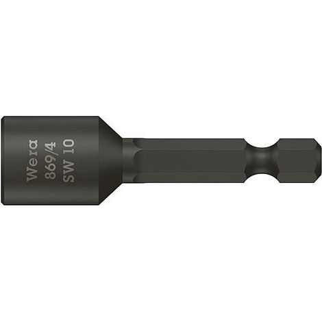 Douille WERA 6 pans, SW 9,0 Longueur 65mm (1/2)