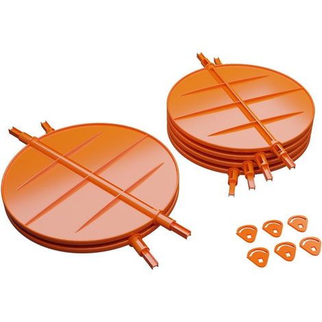 Lot de volets pour plénums universels prêts à poser - Lot pour 6S: 4xØ200mm + 2xØ250mm- réf : VRD6S - BAILLINDUSTRIE