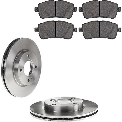 KIT FRENI ANTERIORI compatibile con FORD KA+ (UK, FK) - DISCHI + PASTIGLIE OEM: P24203 / 17946 /SOSTITUZIONE DIRETTA/BASSA POLVERE/SILENZIOSO (1/5)