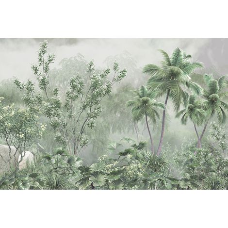 Papier peint panoramique - Forêt Tropicale - 130 cm x 87 cm (1/2)
