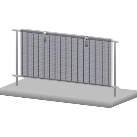 Zelsius Solarmodul Balkonhalterung Set für 1 Solarpanel, Set für senkrechte Solarpanelmontage