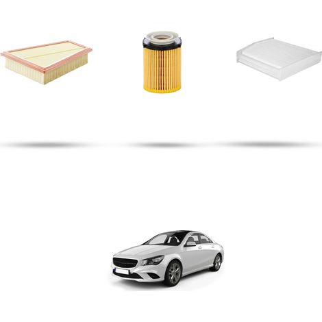 Kit tagliando 3 filtri compatibile con Mercedes CLA (C117,X117) 200 115kw Dal 2013 (1/5)