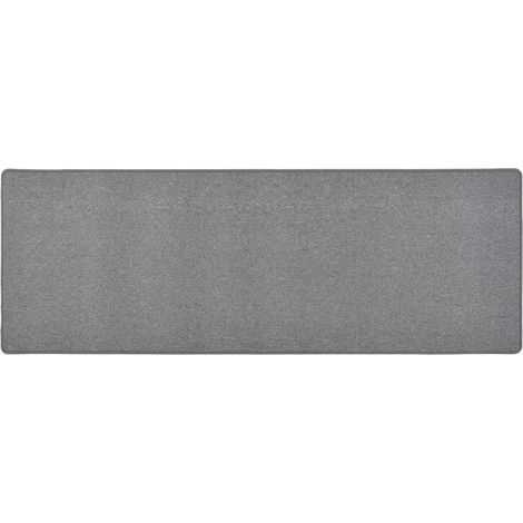 Tapis de salon Style Moderne - Tapis de couloir Gris foncé 80x250 cm BV674355 - BonneVie (1/5)
