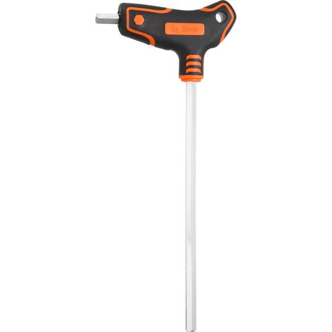 T-Handle Flat End Hex Key Wrench 8mm S2 Steel Long Arm T-Key (1/5)