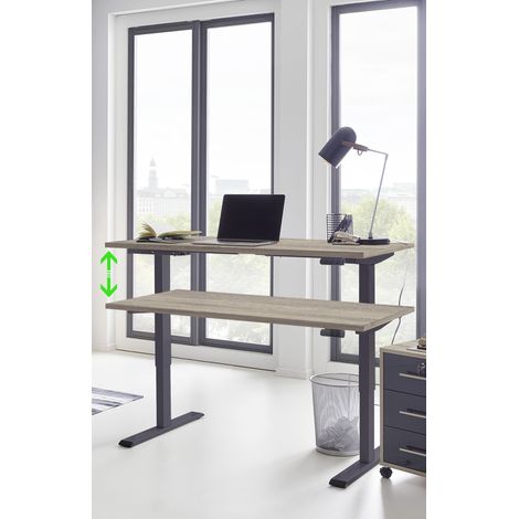BMG Möbel Elektrisch höhenverstellbares Gestell Edition - OHNE TISCHPLATTE, Memoryfunktion, 2-motoriges Gestell, Arbeitshöhe 69 – 119 cm (1/3)