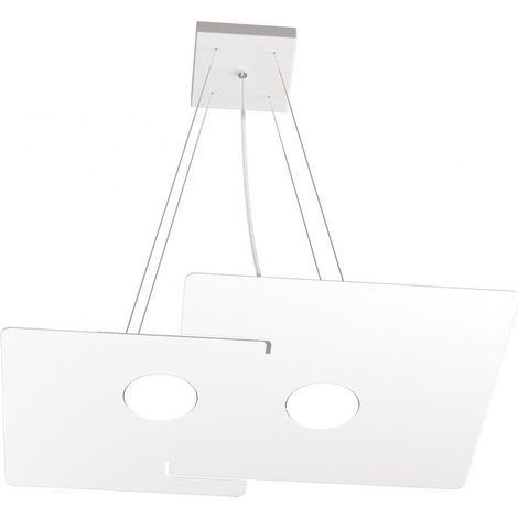 Lampadario moderno top light echo 1161 s2 gx53 led metallo bianco sospensione (1/4)