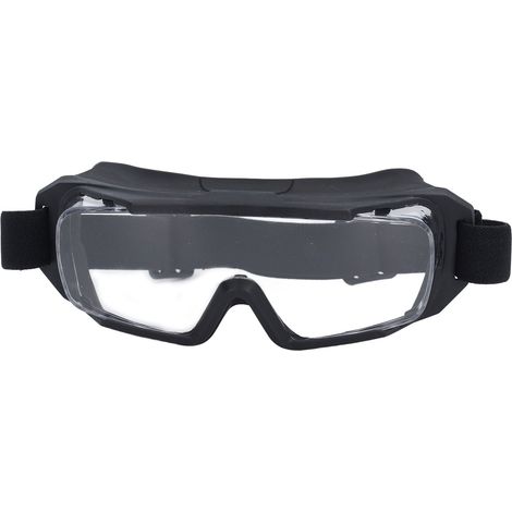Ortviai Lunettes de Sécurité Anti-buée, Respirantes et Polyvalentes pour Laboratoire, Intérieur/Extérieur – Noir