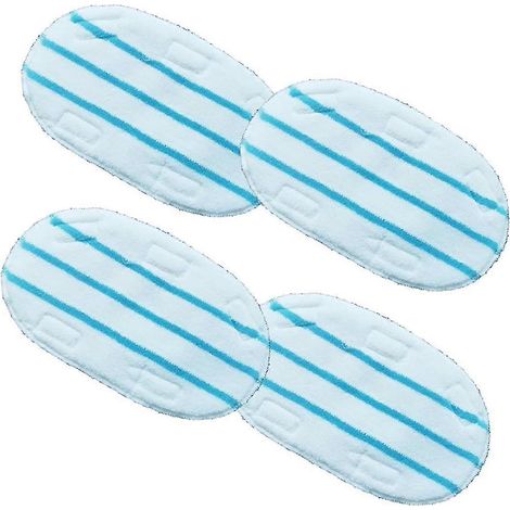 Lot de 4 lingettes de nettoyage AURA pour balai vapeur ThermaPro 10-en-1 : lingettes en microfibre réutilisables pour nettoyage à sec et humide. (1/5)