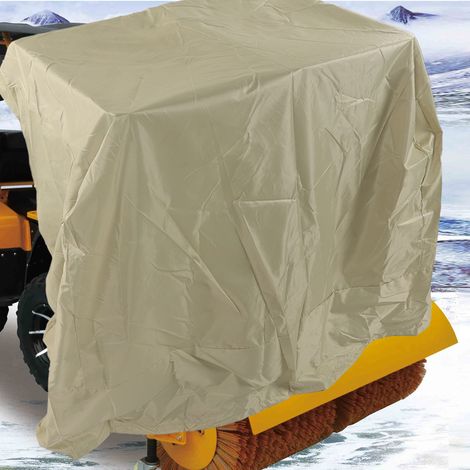 Housse de souffleuse à neige multifonctionnelle, imperméable, protection UV, grande housse anti-poussière portable pour pelle à neige et souffleuse à neige, beige (1/5)