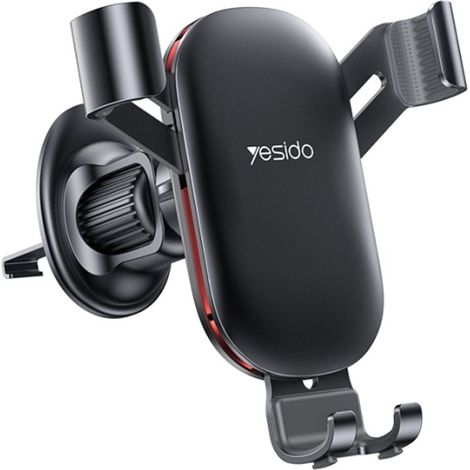 Soporte para teléfono con sensor de gravedad Yesido para rejilla de ventilación del coche - Negro