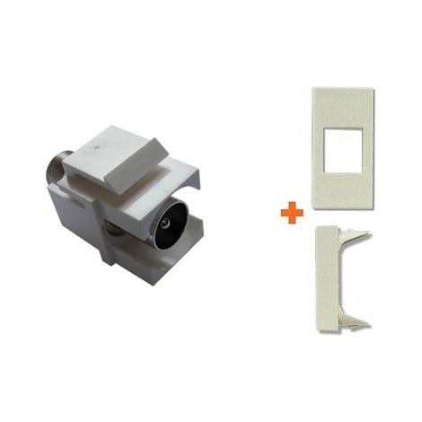 Keystone presa TV diretta IEC maschio compatibile legrand vela