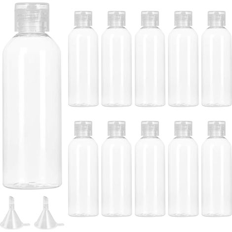 Fon Voyage, 10 Pièces Contenant Voyage 100ml Fon Vide Avion pour Shampooings Revitalisants Lotions Gel Douche (1/5)