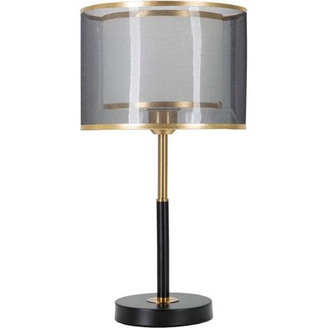 Lampada da tavolo in metallo e tessuto Levels (1/5)
