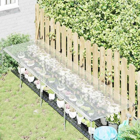 Housse de protection plantes avec œillets 1x4 m polyéthylène (1/5)