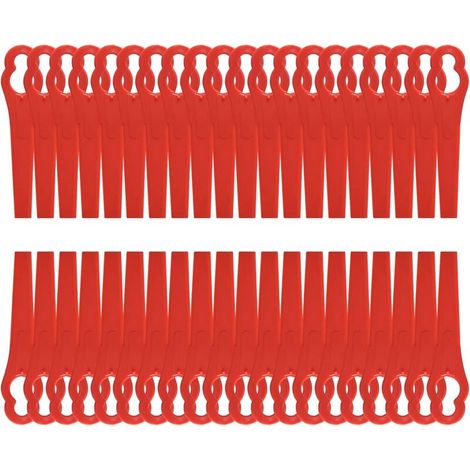 Lame Coupe Bordure Lames en Plastique de Rechange 8,3cm pour Jardin et Pelouse Coupe Bordures Grass Trimmer (120 Pcs) (1/5)