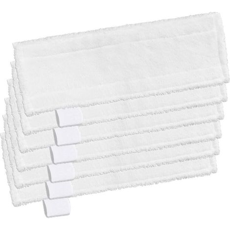 6 Bonnettes Lingettes pour Karcher Vapeur Easy Fix SC 2 SC 3 SC 4 SC 5 (1/4)