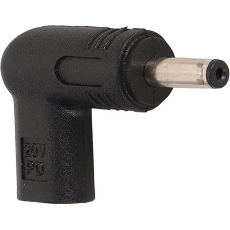 Adaptador USB-C a CC 12V PD con disparador analógico flexible de 90 grados, con chip inteligente incorporado, compatible con carga rápida de 18W a 100W, adecuado para portátiles modernos.