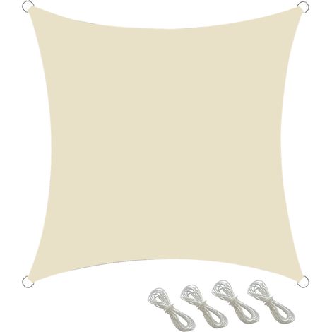 Vela de protección UV, toldo transpirable para jardín de 4 x 4 m (13 x 13 pies), ideal para plantas, patios, camping, jardines y piscinas. (1/5)