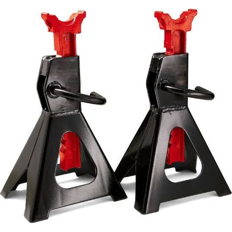 COPPIA DI CAVALLETTI  DA 3 TONNELLATE PER AUTO MOTO MECCANICO 3 TON (1/3)