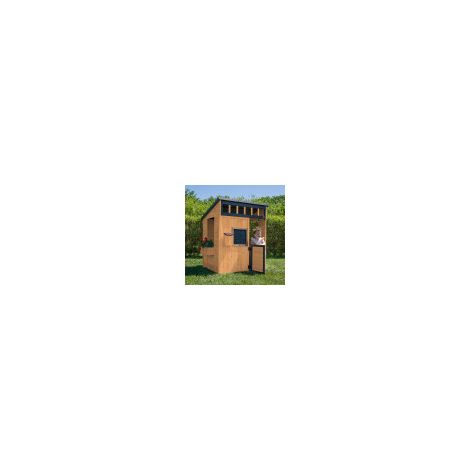 Backyard Discovery Caraway Cottage Cedar Wooden Garden Playhouse Brown with Kitchen Accessories (1/5)