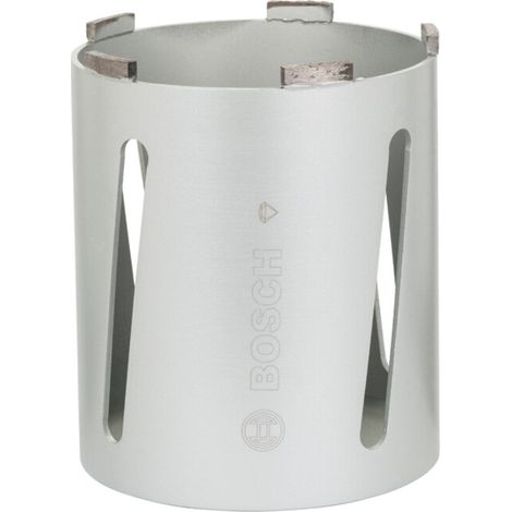 Bosch – Couronne diamantée G 1/2" pour carottage à sec – 127 mm, 150 mm, 6 segments, 7 mm – Forage maçonnerie, calcaire, brique