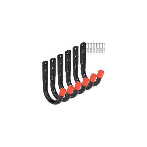 Ganci portaoggetti resistenti per garage, staffa a muro universale, staffa a muro a forma di U, ganci per appendere biciclette, sedie, scale, tubi, attrezzi, casette da giardino (1/4)