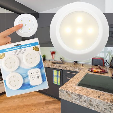 Projecteur LED, lot de 3, avec télécommande, pour mettre en valeur les plafonds, les jardins, les façades ou les espaces extérieurs.-AquaForge (1/5)