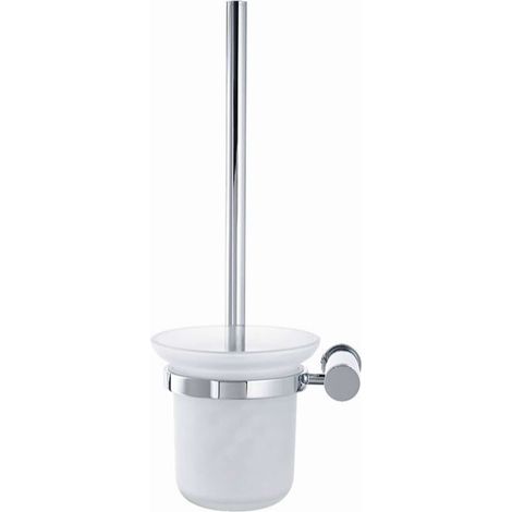 Duravit D-Code - Escobilla para WC mural, vidrio mate/cromo 0099271000 (1/2)