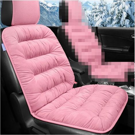 Cuscino per sedile auto, coprisedili anteriori, set universale di coprisedili per auto, antipolvere e antigraffio, accessorio per auto (rosa)