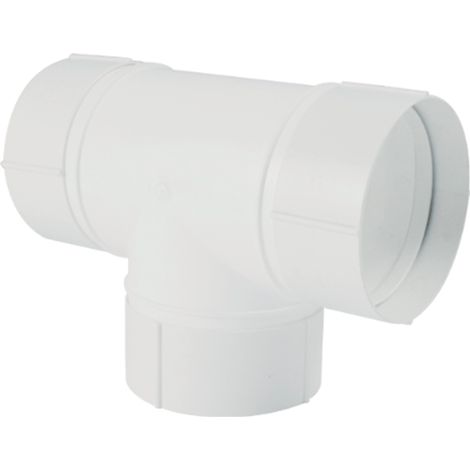 Derivación en T circular blanca Blanco Ø100 Blanco Ø100 (1/2)