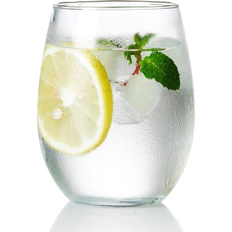 Copas de vino sin tallo - 590 ml, copas de cristal para vino tinto o blanco. (1/5)