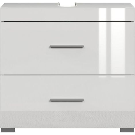 AmandaMandoBea Waschbeckenunterschrank weiß Hochglanz, weiß.