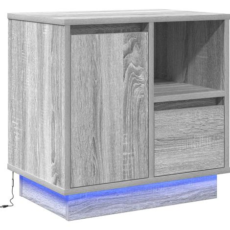 Maison Exclusive - Armario de Noche Gris 50 x 34,5 x 50 cm. Mader (1/5)
