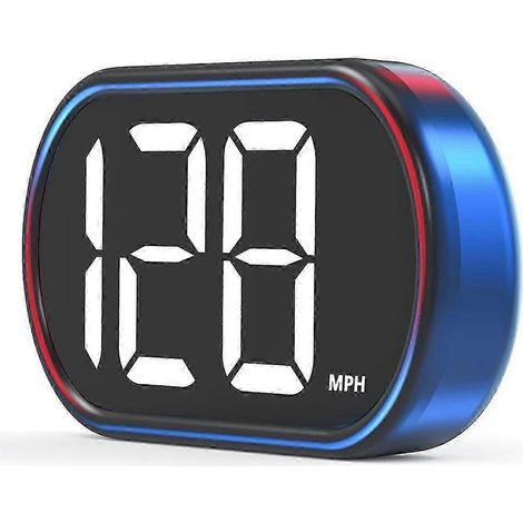 Affichage tête haute pour voiture, compteur de vitesse GPS X2, compteur de vitesse numérique en MPH avec grande police LED, Plug & Play, fo (1/5)