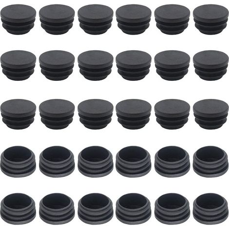 Embout de chaise 25 mm 50 pièces Embout de tube rond Embout de tube Embouts de tube ronds Embouts de tube ronds Embout d'entrée rond Embout de pied de chaise Embout de poteau (1/5)
