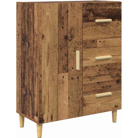 Buffet,Bahut,Meuble de Rangement Bois ancien 34 x 69,5 x 90 cm Bois d'ingénierie CFW64059 (1/5)