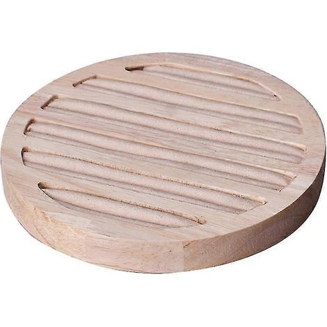 Un présentoir à bagues en bois beige à 6 emplacements est une solution peu encombrante pour les magasins familiaux et les centres commerciaux. (1/5)