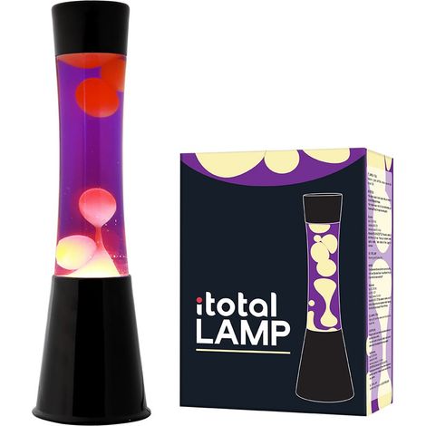 iTotal - Lava Lamp - Black/Purple/Yellow - 40 cm (1270426)
