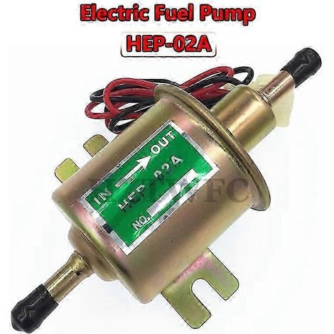 Hep-02a 12 V Elektrische Kraftstoffpumpe Niederdruck Inline Universal Benzin Diesel Benzin Kraftstoffpumpe Für Auto Motorrad Vergaser ATV (1/4)