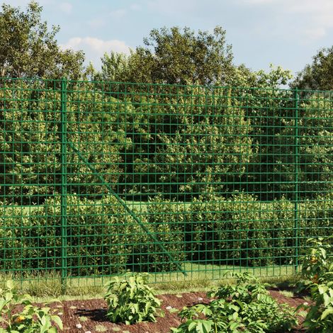 Maschendrahtzaun mit Bodenhülsen Grün 1,4x25 m (1/5)