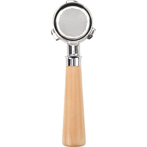 Poignée sans fond Breville Series 8 Universal 870/880 en acier inoxydable 54 mm, couleur hêtre naturel (1/5)