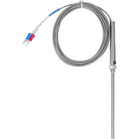 K-Typ BERM Thermoelement-Sonde 100 mm Temperatursensor 0-400 °C Messzubehör (1/5)
