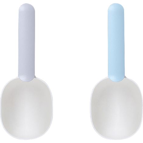 Lot de 2 pelles à croquettes pour chiens et chats, manche avec clip de fixation, en plastique ABS, dosage alimentaire précis pour animaux domestiques (1/5)