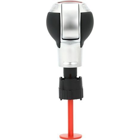 Individueller Schaltknauf für Audi RS mit Automatikgetriebe. Hochwertiges Personalisierungs-Accessoire, mattsilbernes, perforiertes S-Logo, einzeln erhältlich. Sportliches Design. (1/5)