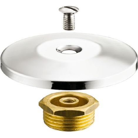 Tappo copriforo con rosone in ottone cromato - Misura 1/2" 06700400CR (1/2)