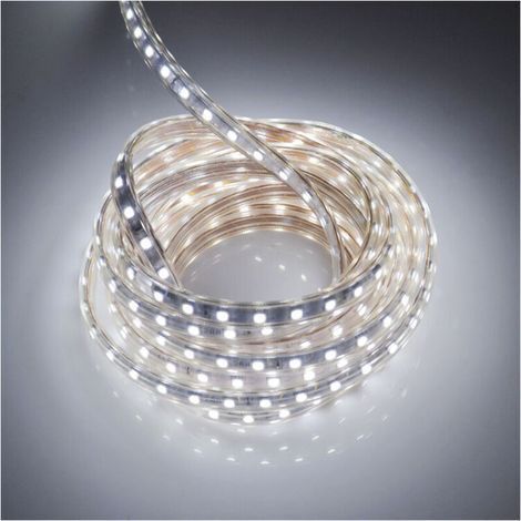 10 Meter LED-Streifen mit Schalter, IP65 wasserdicht, 220 V, Kaltweiß (1/5)